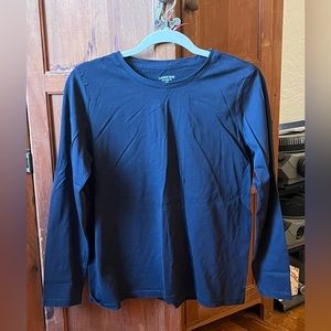 100% Cotton Black LANDS' END longsleeve shirt